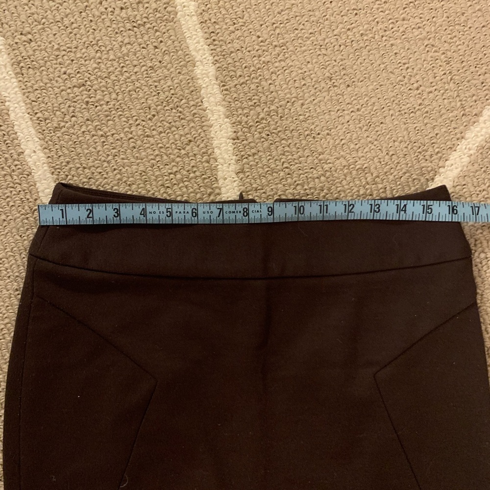 Brown Ponte Pencil Skirt - Picture 4 of 5